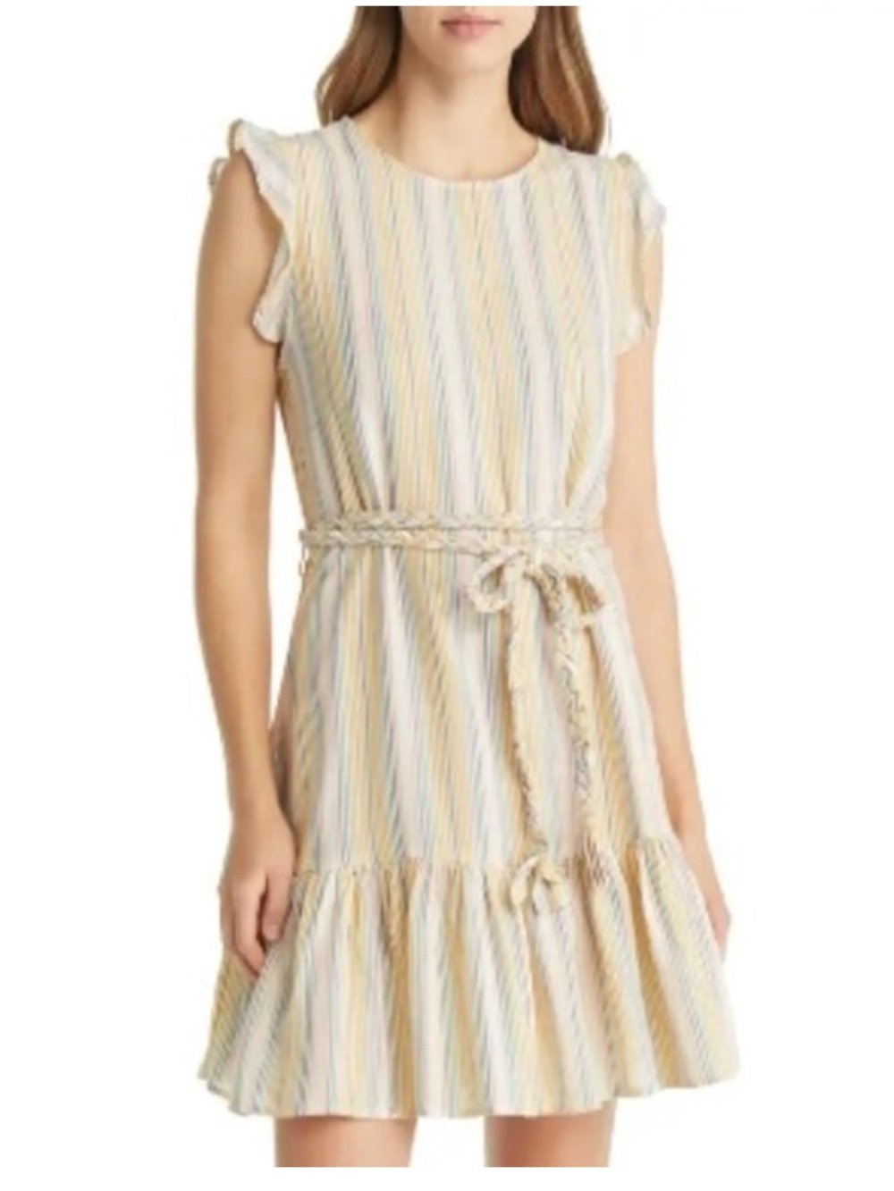 Marine Layer Laney Stripe Dress Large
